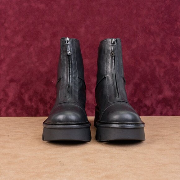 Sam Edelman Women Cooper Black Leather Platform Festival Fashion Zip Boots 10US - Picture 4 of 8